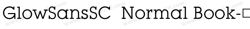 GlowSansSC  Normal Book字体转换